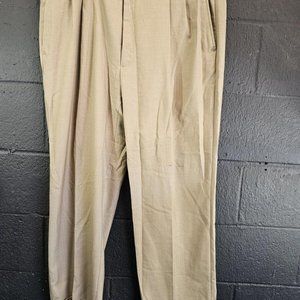 Haggar Polyester Straight FIt 40 X 29 Flat Khaki